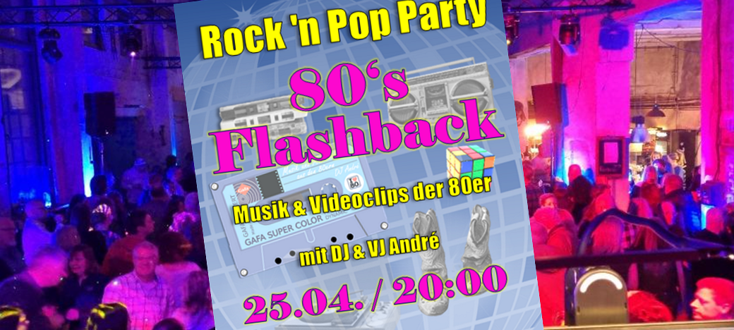 Poster für 80s Flashback Party